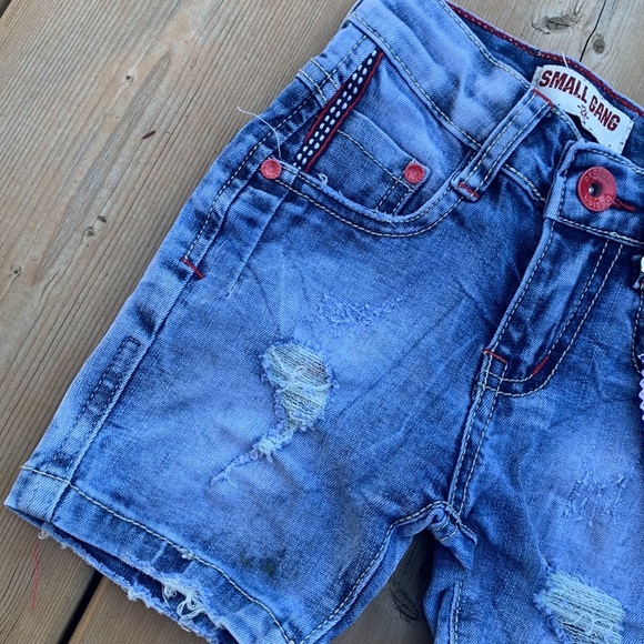 NWOT Small Gang Jean Shorts - Picture 3 of 9
